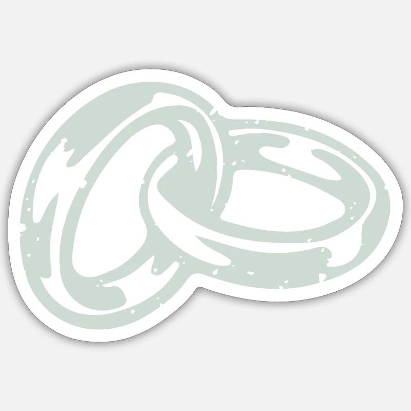 alliances - Sticker taille S (10 x 10 cm) - blanc mat