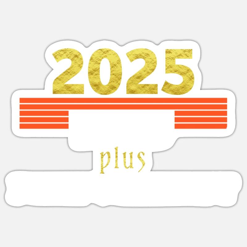 2025 fois plus performant - Sticker taille S (10 x 10 cm) - blanc mat