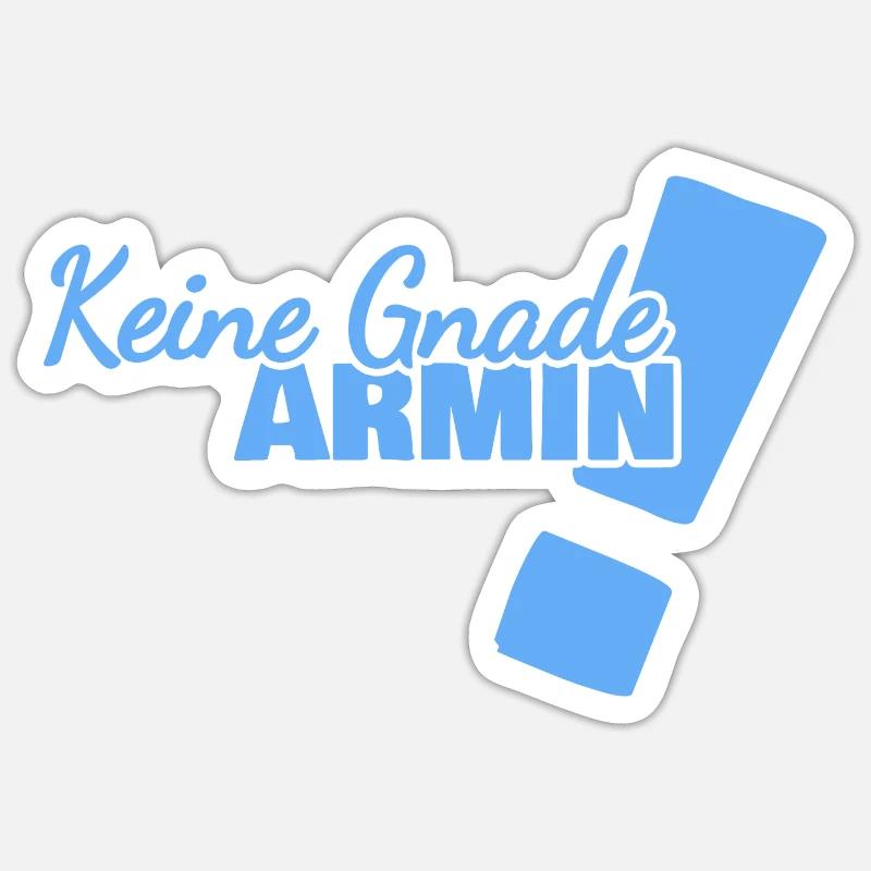 Armin - Sticker size S (10 x 10 cm) - white matte