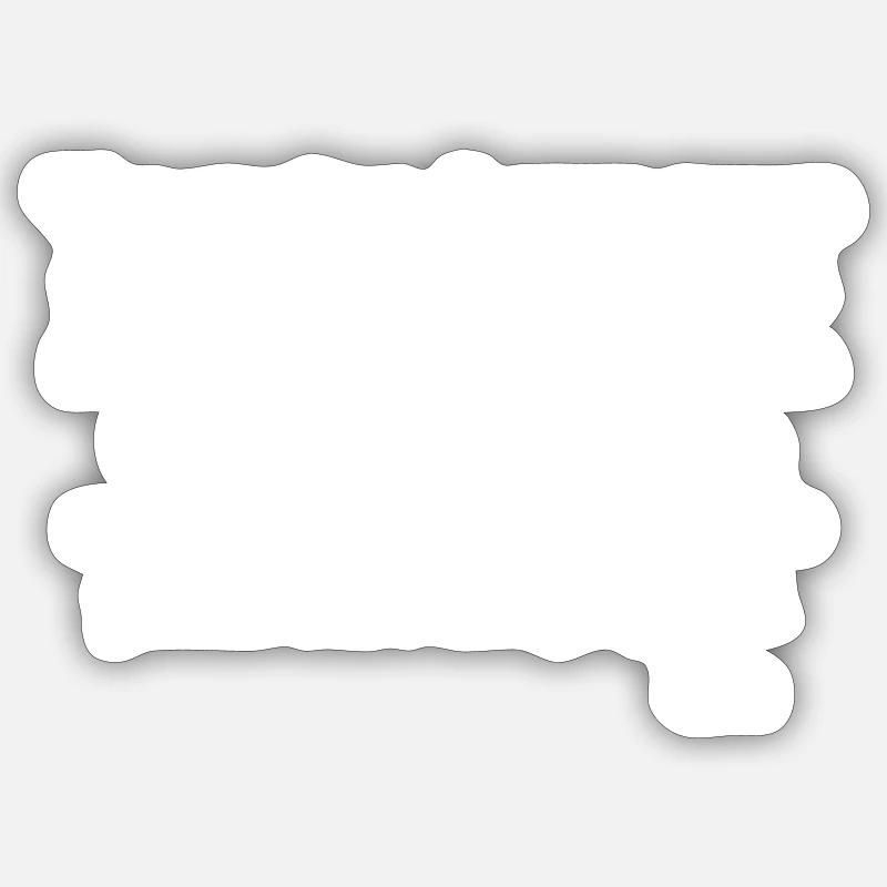 Don't waste time - Sticker size S (10 x 10 cm) - white matte
