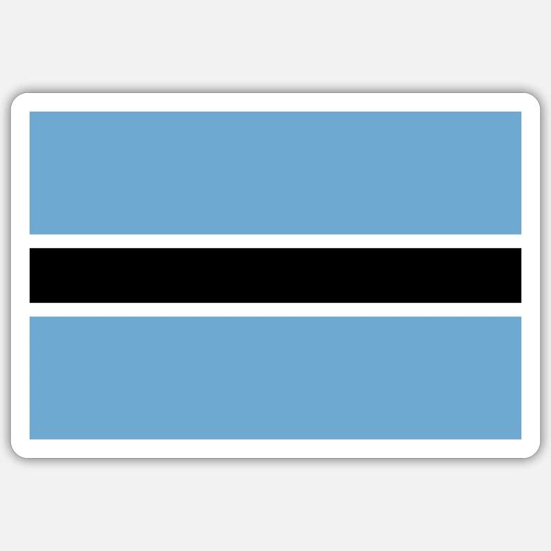 Botswana - Sticker size S (10 x 10 cm) - white matte