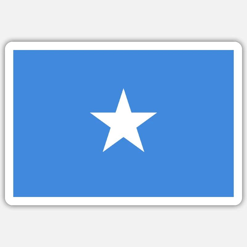 Somalia - Sticker Größe S (10 x 10 cm) - Mattweiß