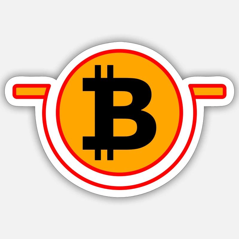bitcoin B Sticker size S (10 x 10 cm)