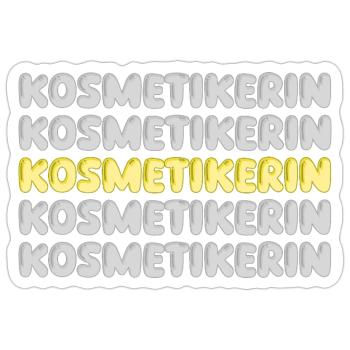 Gift for beautician - Sticker size S (10 x 10 cm) - white matte - Front