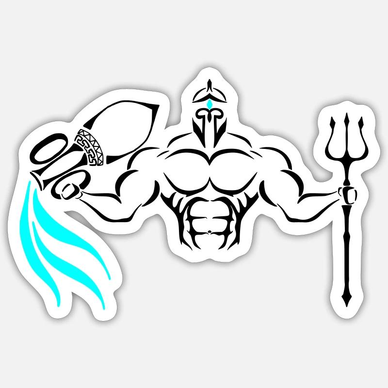 Alpha Aquarius Deluxe - Sticker Größe S (10 x 10 cm) - Mattweiß