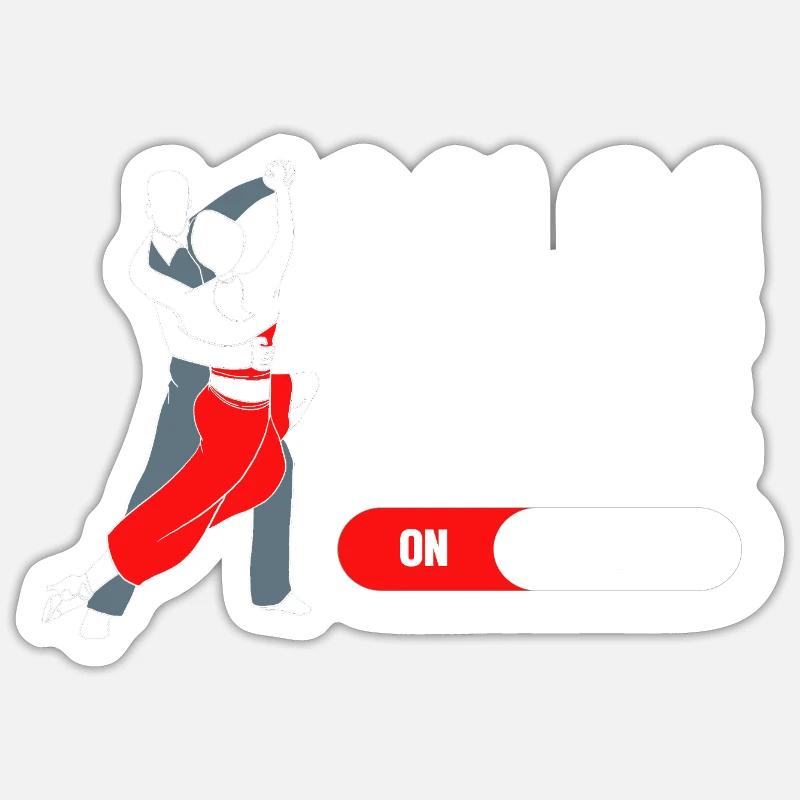 Danseuse de salsa Danseuse Sticker taille S (10 x 10 cm)