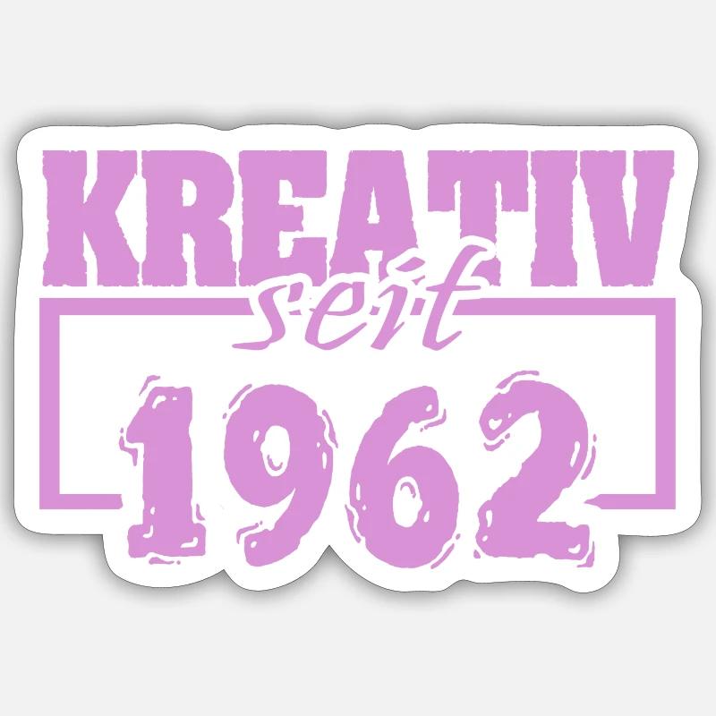 Créatif 1962 Sticker taille S (10 x 10 cm)