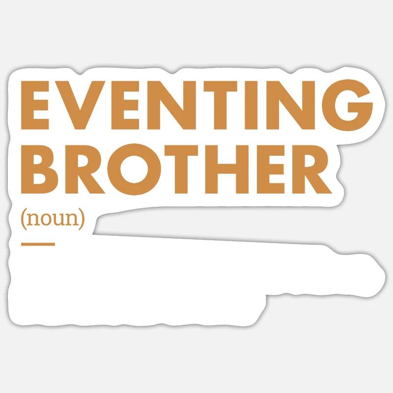 Cavalier Frère Définition Concours complet Sticker taille S (10 x 10 cm)