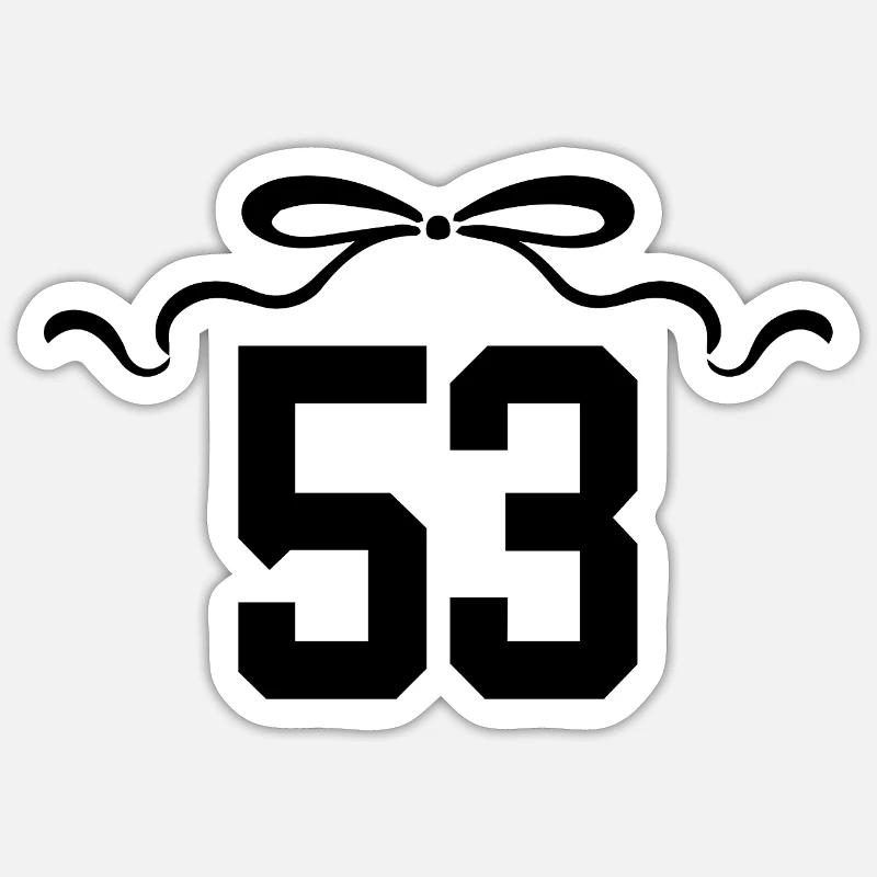 Issue 53 Knot - 53rd Anniversary - Sticker size S (10 x 10 cm) - white matte