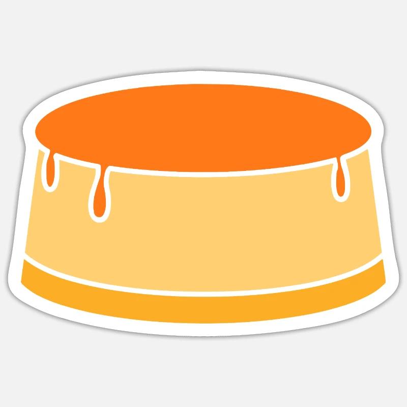 Flan Sticker size S (10 x 10 cm)