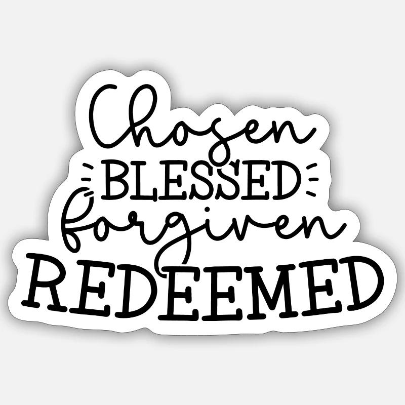 Saved - Sticker size S (10 x 10 cm) - white matte