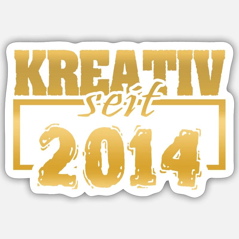 Art 2014 - Sticker taille S (10 x 10 cm) - blanc mat