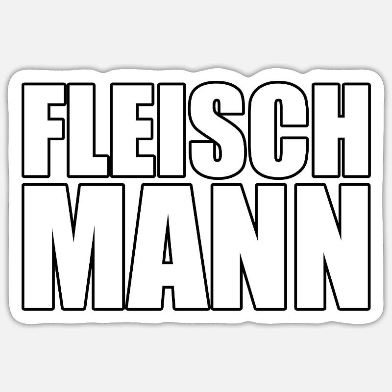 FLEISCHMANN - Sticker Größe S (10 x 10 cm) - Mattweiß