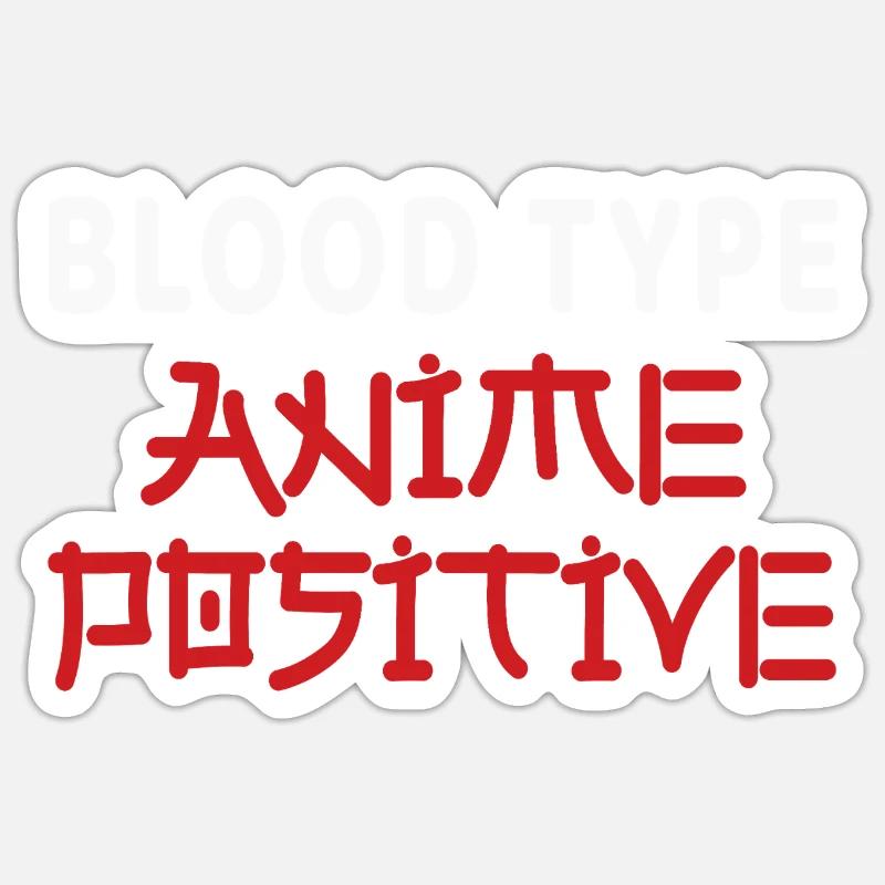 Anime - Sticker taille S (10 x 10 cm) - blanc mat