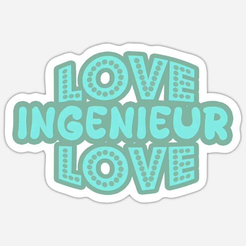 Engineer as a saying Sticker size S (10 x 10 cm)