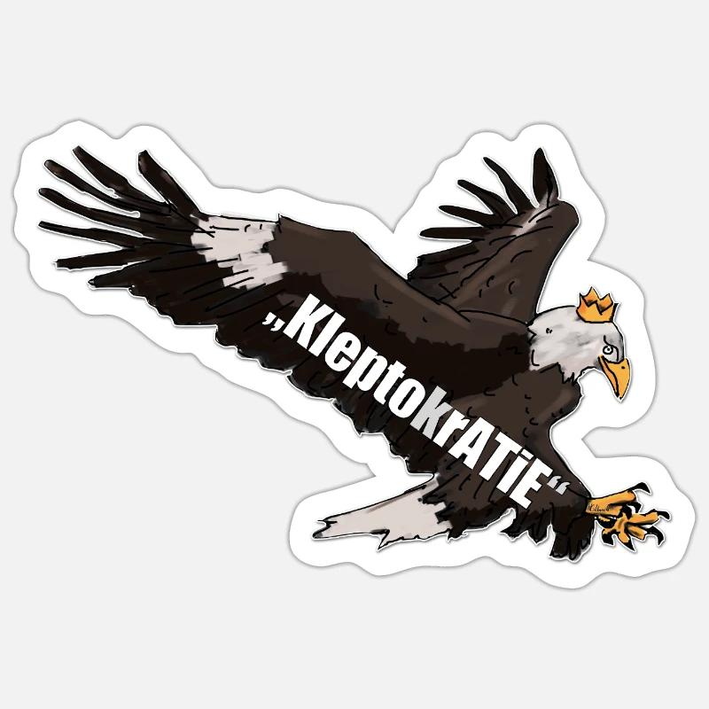 EAGLE - Sticker size S (10 x 10 cm) - white matte