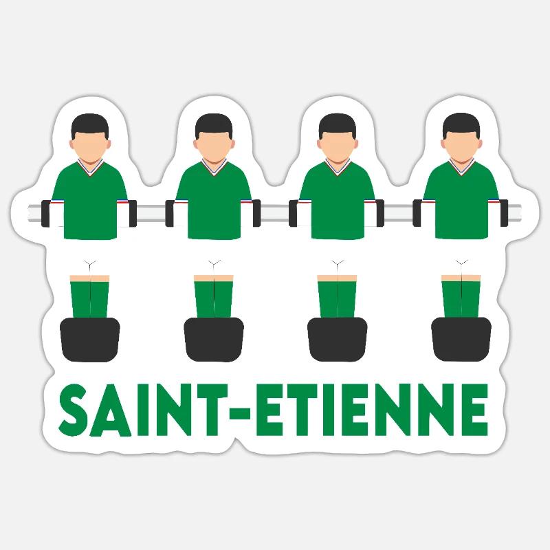 Etienne - Sticker size S (10 x 10 cm) - white matte