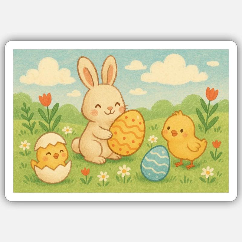 Ostern Sticker Größe S (10 x 10 cm)