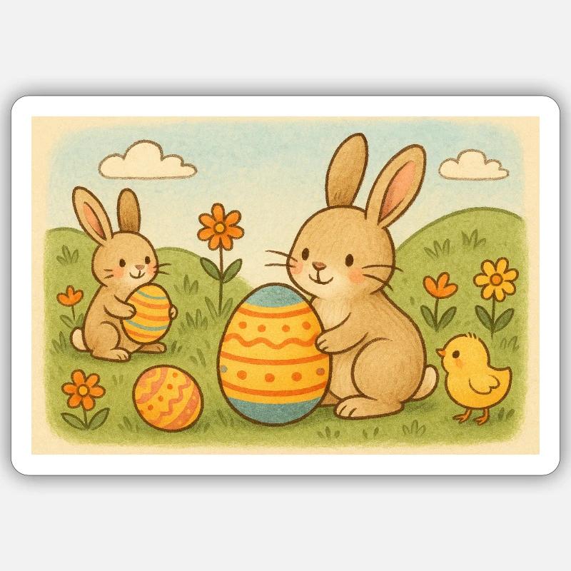 Easter Sticker size S (10 x 10 cm)