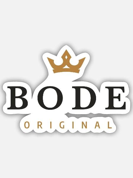 Bode Original Familienlogo - Sticker Größe S (10 x 10 cm) - Mattweiß