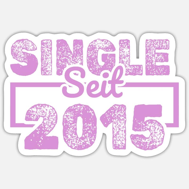 Single 2015 - Sticker Größe S (10 x 10 cm) - Mattweiß
