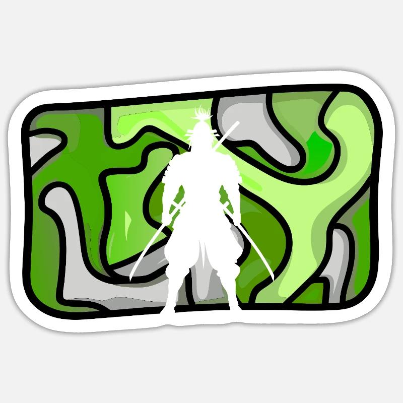 Ninja Kendo Sticker taille S (10 x 10 cm)