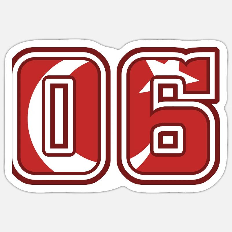 Ankara - Sticker size S (10 x 10 cm) - white matte