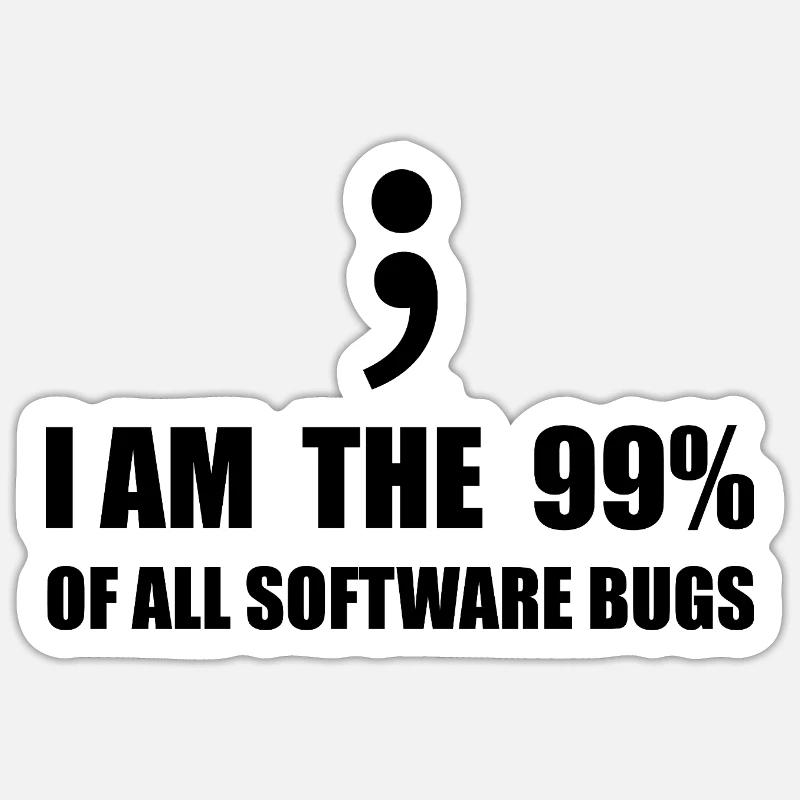 Programmeur Computer Scientist Sticker taille S (10 x 10 cm)