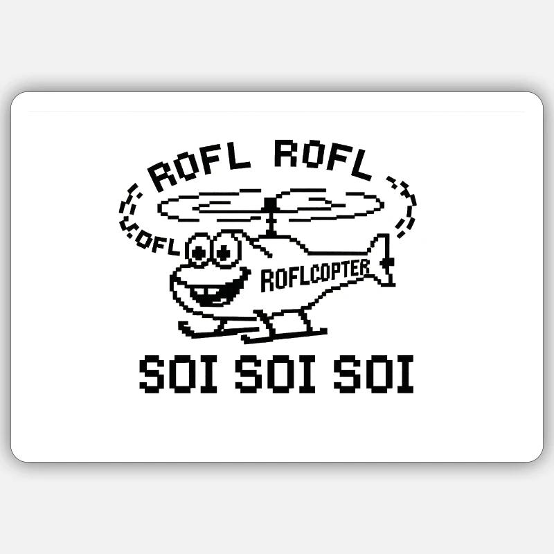 Roflcopter Meme Adesivo