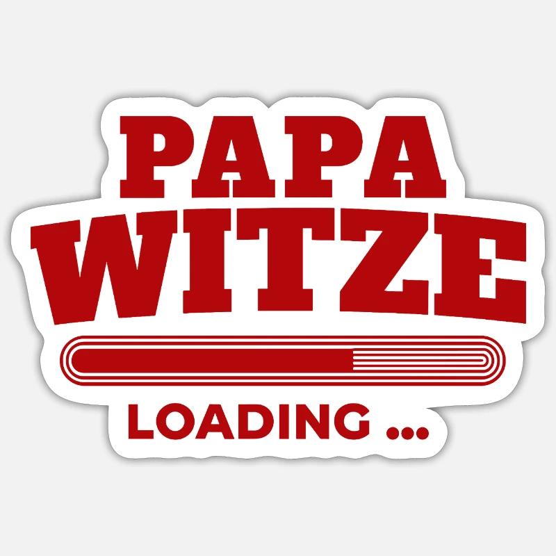 PapaJokes Loading Bar Sticker size S (10 x 10 cm)
