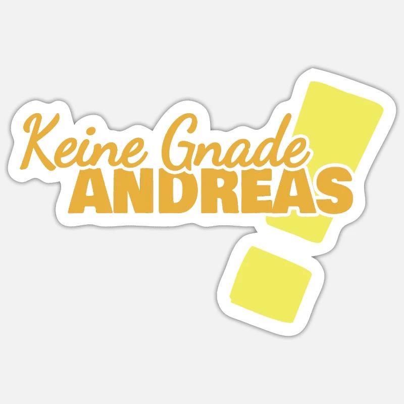 Lustig Andreas - Sticker taille S (10 x 10 cm) - blanc mat