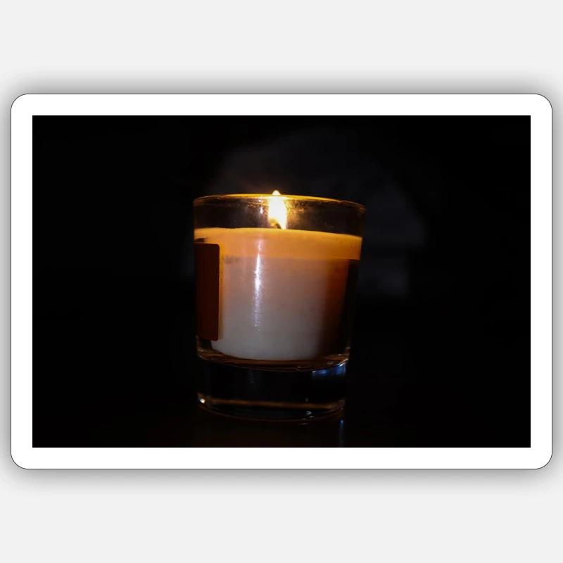 Tealight Splash Sticker size S (10 x 10 cm)
