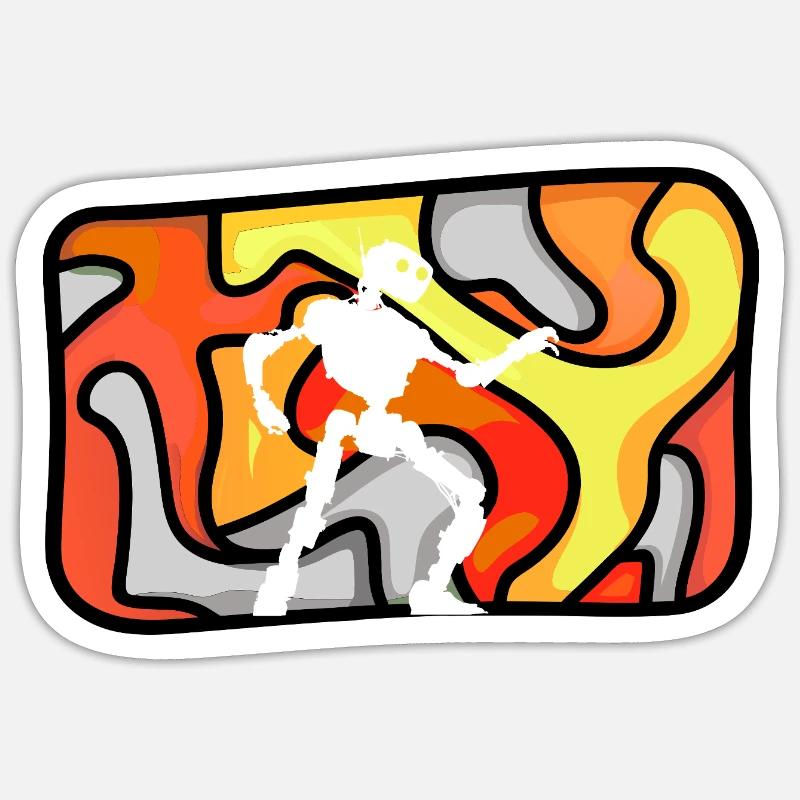 Robotics Computer Science - Sticker size S (10 x 10 cm) - white matte