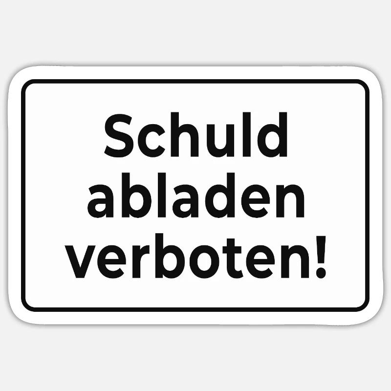 Culpabilité interdite - Sticker taille S (10 x 10 cm) - blanc mat