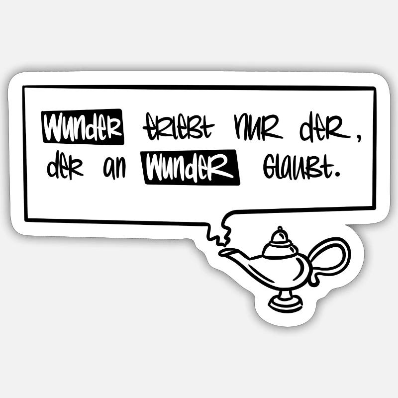 Wunder Sticker Größe S (10 x 10 cm)