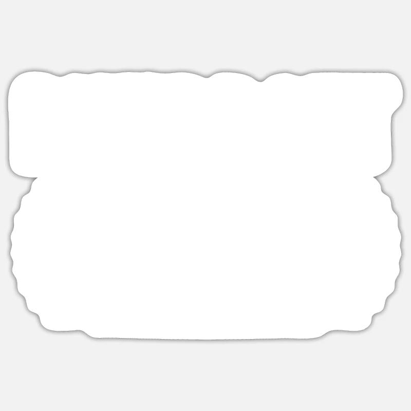 Ruhrpott Glueck auf - Sticker Größe S (10 x 10 cm) - Mattweiß