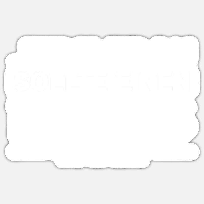 Klaus - Sticker size S (10 x 10 cm) - white matte