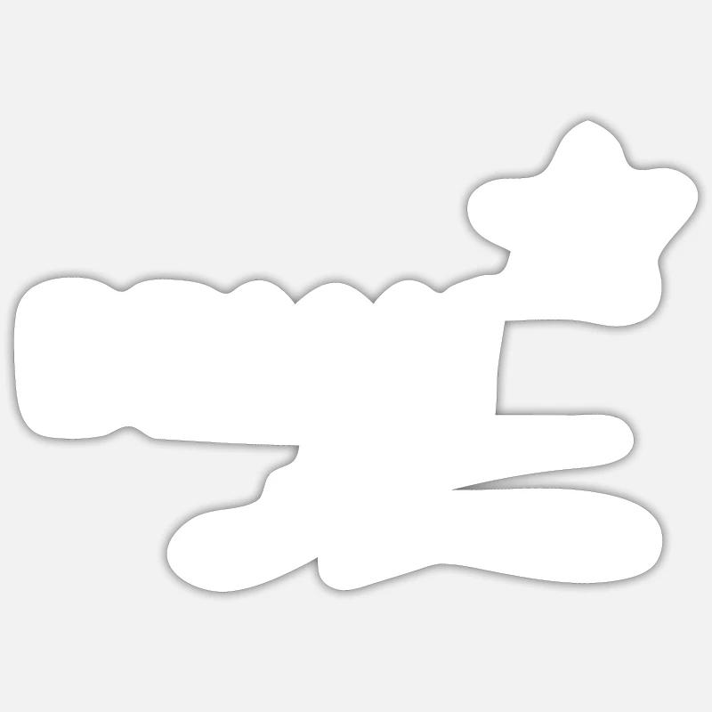 Cadeau Brian - Sticker taille S (10 x 10 cm) - blanc mat