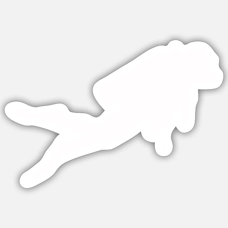 diver Sticker size S (10 x 10 cm)