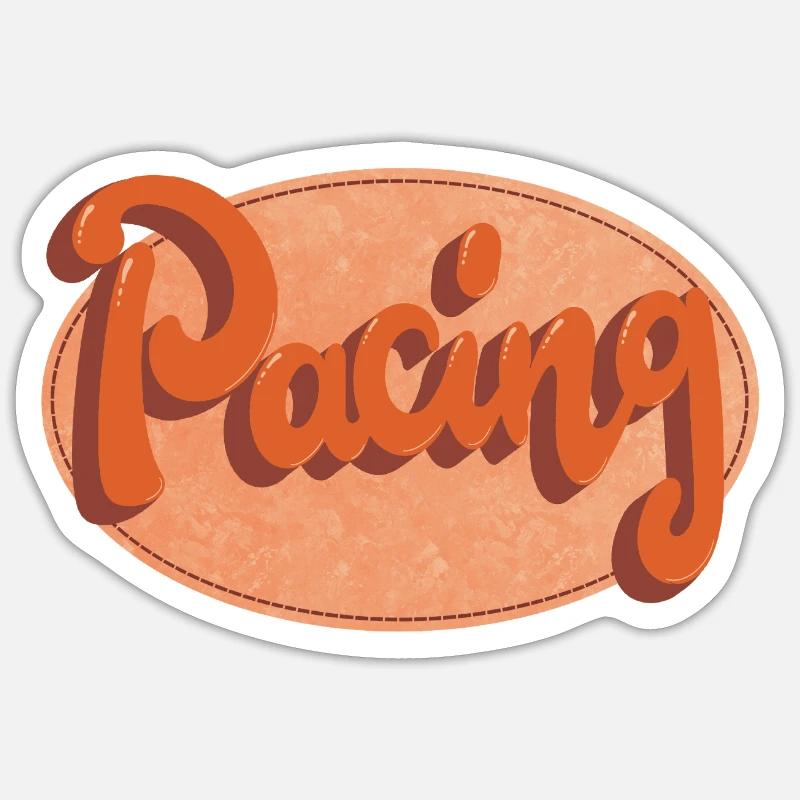 Rythme - Sticker taille S (10 x 10 cm) - blanc mat