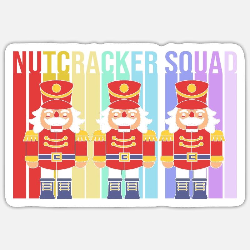 Nutcracker Christmas Sticker size S (10 x 10 cm)