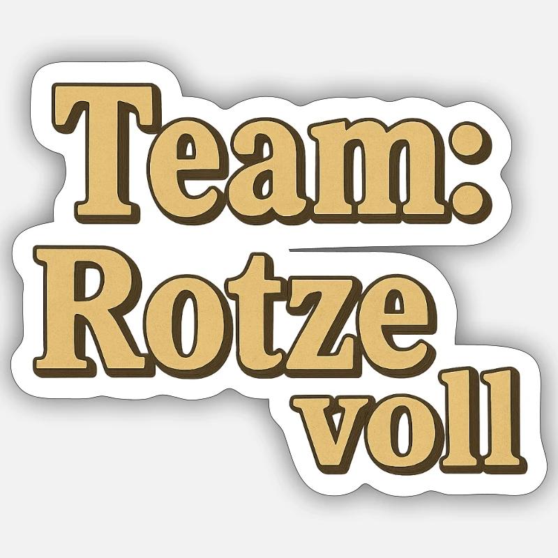 Lettrage complet Team Snot - Sticker taille S (10 x 10 cm) - blanc mat