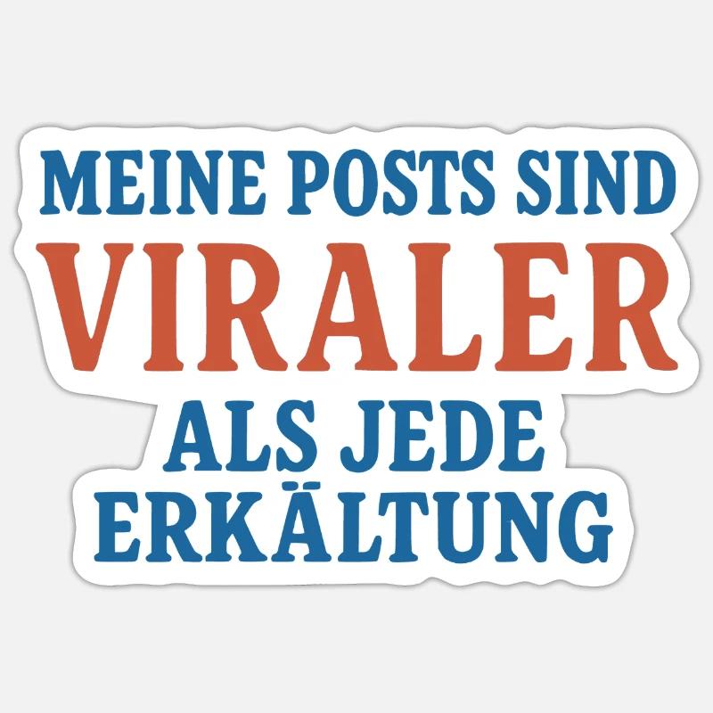 Viral Posts - Sticker size S (10 x 10 cm) - white matte
