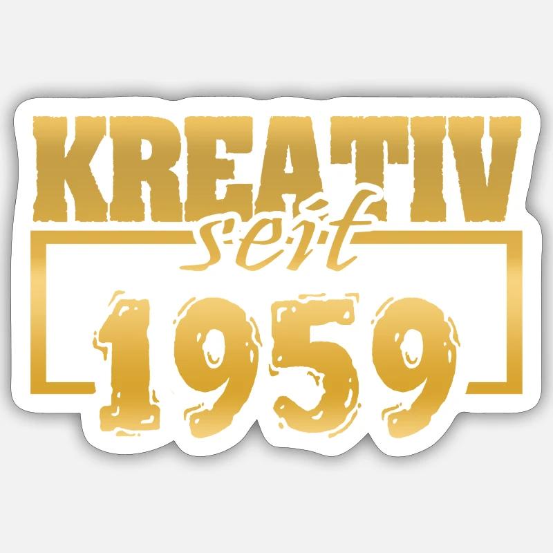 Webdesigner 1959 - Sticker Größe S (10 x 10 cm) - Mattweiß
