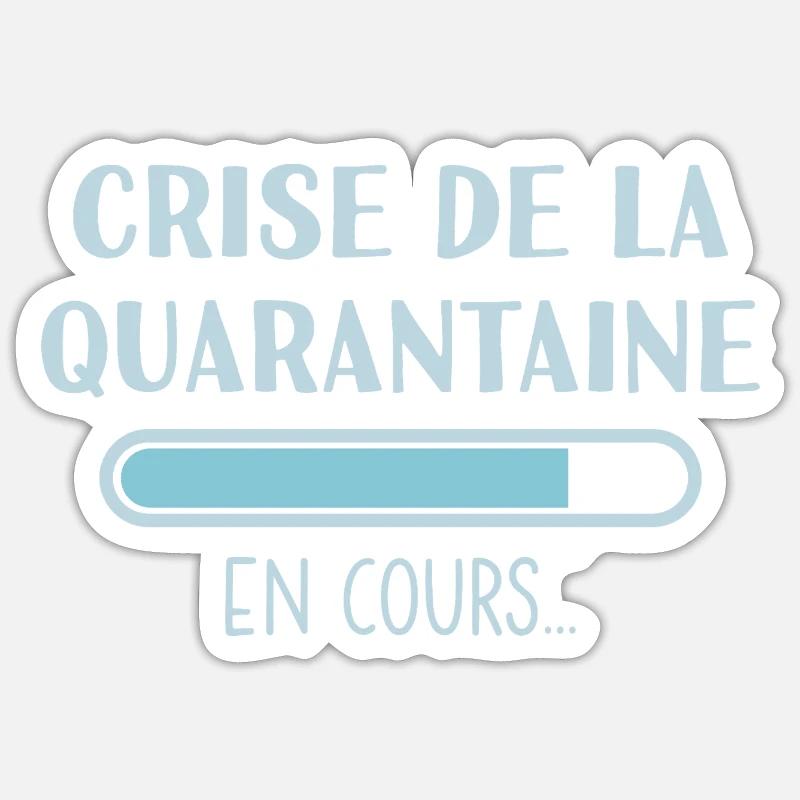 Ongoing Midlife Crisis Sticker size S (10 x 10 cm)