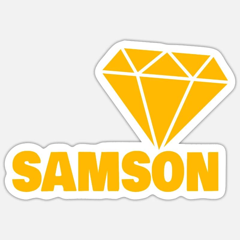 Noble Samson - Sticker size S (10 x 10 cm) - white matte