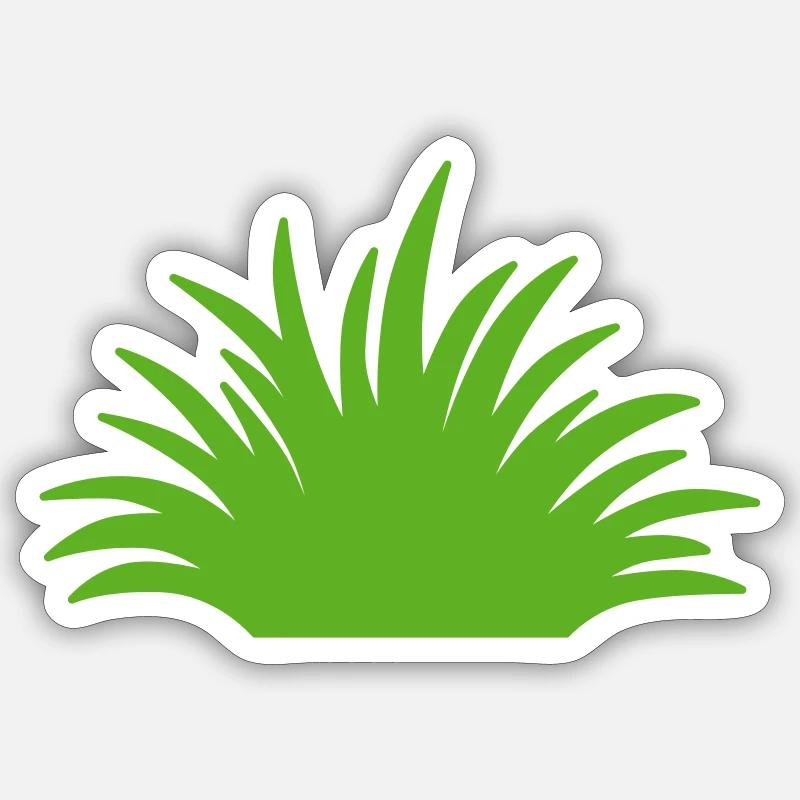 Græs Sticker størrelse S (10 x 10 cm)