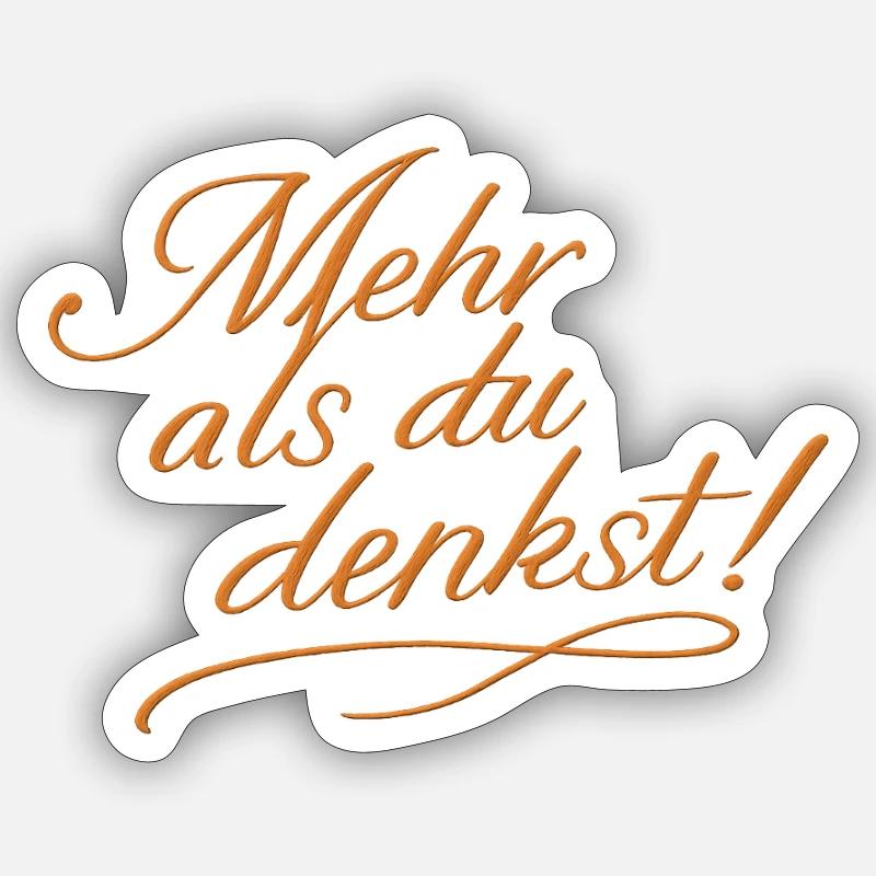 Plus que tu ne le penses ! - Sticker taille S (10 x 10 cm) - blanc mat