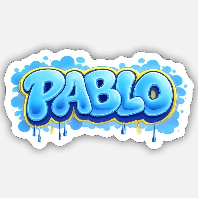 PABLO GRAFFITI NAME FOR PERFECT GIFT PRINTABLE Sticker size S (10 x 10 cm)