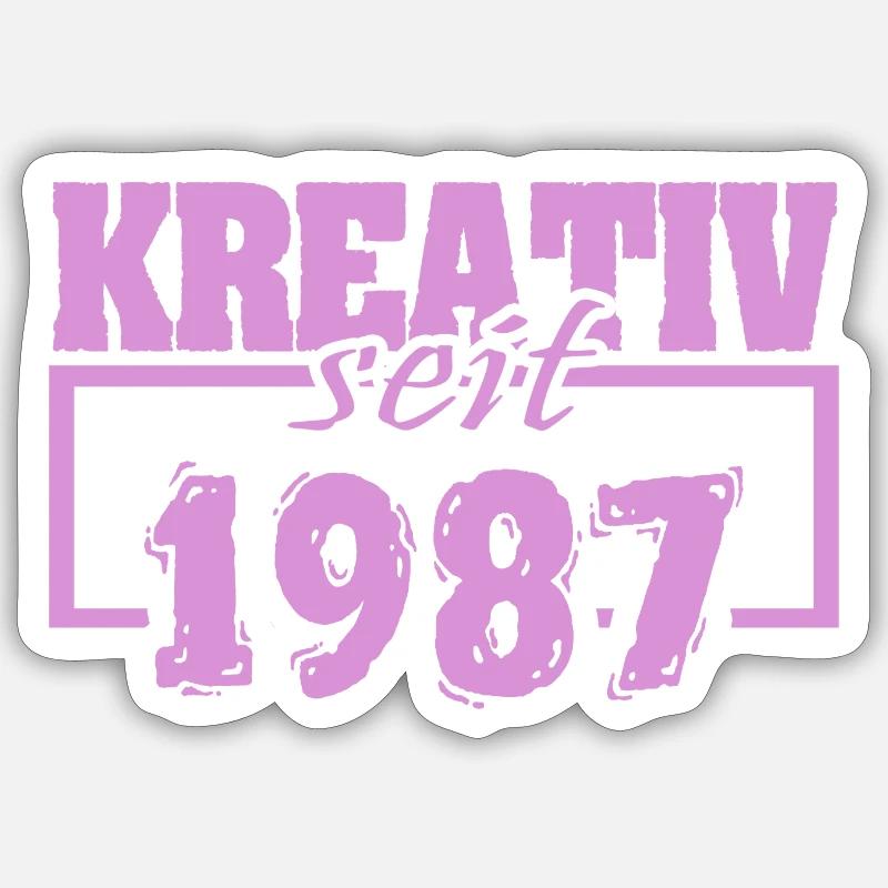 Creative 1987 Sticker size S (10 x 10 cm)